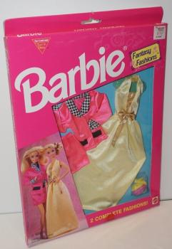 Mattel - Barbie - Casual Cool Fashions - Yellow Gown & Pink Ensemble - Outfit